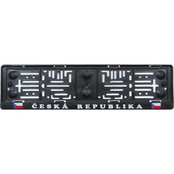 Držák SPZ Podložka SPZ ČR + vlaječky