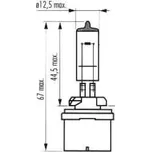 12V H27W/1 (880) PG13 stíněná TRIFA