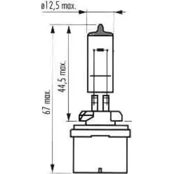Autožárovka 12V H27W/1 (880) PG13 stíněná TRIFA