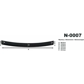 Lišta karosérie Ochranná lišta hrany kufru VW Touran 03-07