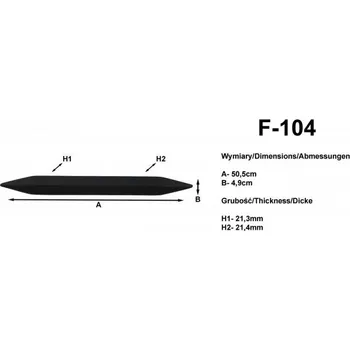 Lišta karosérie Ochranné lišty na nárazníky 50,5 cm LNF104
