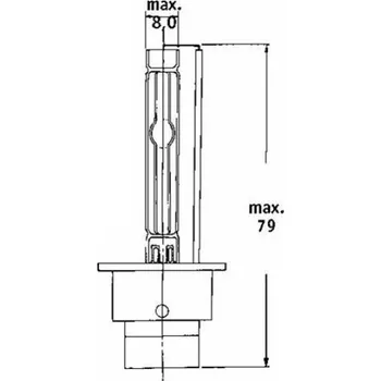 Autožárovka Xenonová výbojka D2S 4200K GENERAL ELECTRIC / TUNGSRAM, 1ks