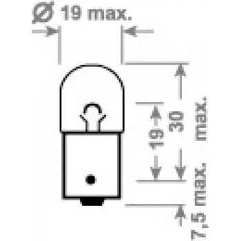 Autožárovka 6V R5W BA15s TRIFA