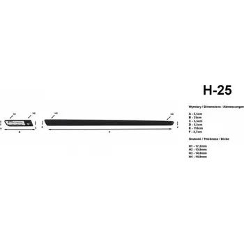 Lišta karosérie Ochranné lišty dveří Fiat 500 08R