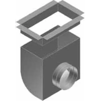 Elektroinstalační krabice Atrea Krabice koncová stropní čelní s otvorem pro mřížku 255x100 KSC