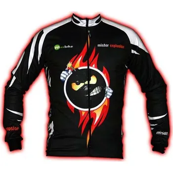 Cyklistické oblečení Wear Gear dres Mr. Explosion Black s dlouhým rukávem Varianta: XXL