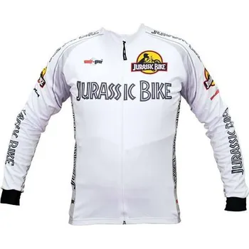 cyklistický dres Wear Gear dres Jurassic Bike White s dlouhým rukávem Varianta: M