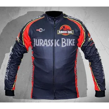 cyklistický dres Wear Gear dres Jurassic Bike Black s dlouhým rukávem Varianta: XL