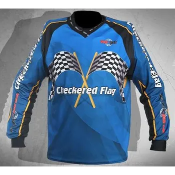 cyklistický dres Wear Gear FR/DH dres Checkered Flag Varianta: XXL