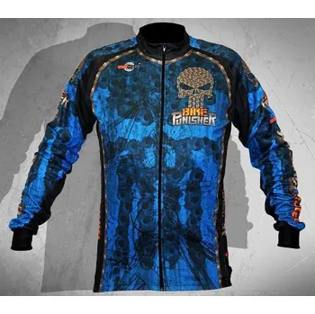 Cyklistické oblečení Wear Gear dres Bike Punisher Blue s dlouhým rukávem Varianta: S