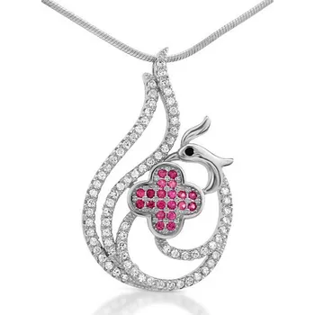 Šperk PRIA stříbrný dívčí přívěsek s micro zirkonia - EWEP00248