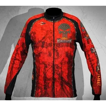 cyklistický dres Wear Gear dres Bike Punisher Red s dlouhým rukávem Varianta: 3XL