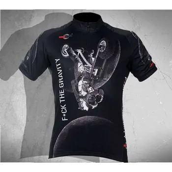 cyklistický dres Wear Gear dres Fuck The Gravity Black Varianta: 3XL