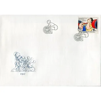 Poštovní známka Česká pošta (1993) FDC 8 - MS juniorů ve vzpírání
