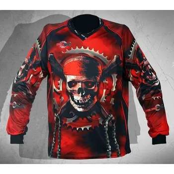 cyklistický dres Wear Gear FR/DH dres Bones and Chains Varianta: XL