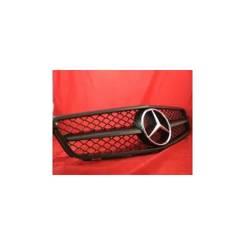 Tuning Sportovní maska Mercedes C Class W204 C63 AMG look, černá matná