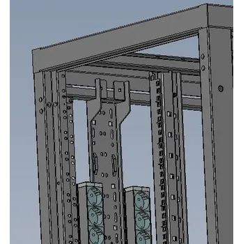 Racková skříň DP-VV-A-42 Vertikální kabelový panel pro rozvaděče výšky 42U a typ lišt A