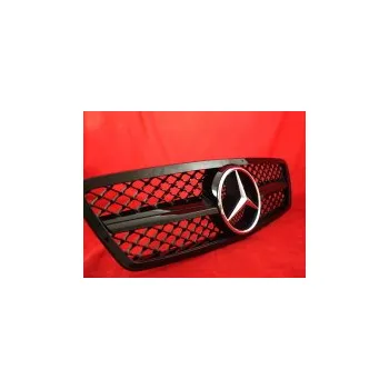 Tuning Sportovní maska Mercedes C Class W203, černá lesklá, 1 žebro