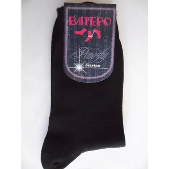 Dámské ponožky PONOŽKY ELASTAN-dámské BATEPO černé 35-38(23-25)