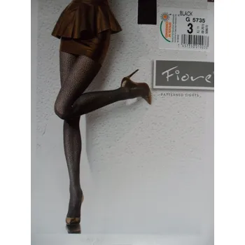 Dámské punčochy CAYENNA 40den-punčochové kalhoty Fiore black-černé 3-M