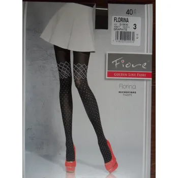 Dámské punčochy FLORINA 40den-punčochové kalhoty Fiore grafit 2-S