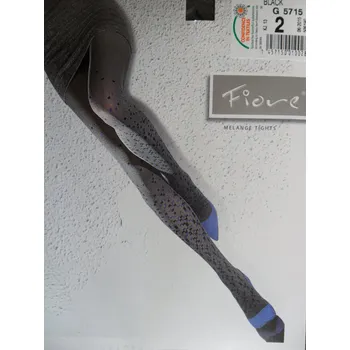 Dámské punčochy ALBENA 40 den-punčochové kalhoty Fiore black-černé 3-M