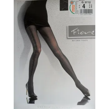 Dámské punčochy LIDEA 40 den-punčochové kalhoty Fiore black-černé 2-S