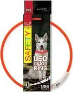 Obojek pro psa Dog Fantasy Obojek LED nylon M/L