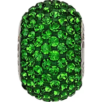 Náramek Přívěsek Pavé BeCharmed Dark Green (Korálek na stříbrný náramek)
