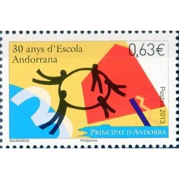 Poštovní známka Post France (2013) MiNr. 762 ** - Andora (Fr.) - 30 let andorrské školy