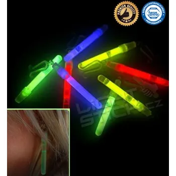 Náušnice Svítící náušnice (chemické světlo), jeden pár - Žlutá