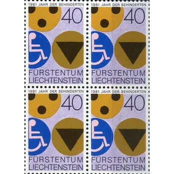 Poštovní známka (1981) MiNr. 774 ** (4-bl) - Lichtenštejnsko - Mezinárodní rok invalidů