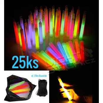 Svítící tyčinka 15cm,25ks Lightstick SPORT - Mix barev