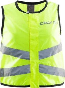 Chlapecká vesta Dětská bezpečnostní vesta Craft Visibility Junior žlutá 