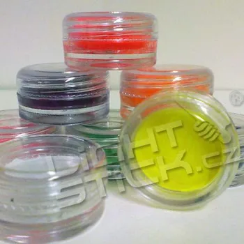 Oční stíny Oční stíny UV, bodypainting - Červená