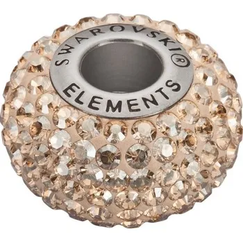 Náramek Přívěsek Pavé BeCharmed Golden Shadow (Korálek na stříbrný náramek)