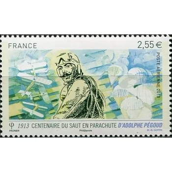 Poštovní známka Post France (2013) MiNr. 5593 ** - Francie - 100. výročí prvního seskoku z letadla od Adolphe Pégoud