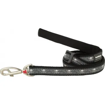Red Dingo přepínací vodítko 20 mm/2 m, Skull/Wire Black 