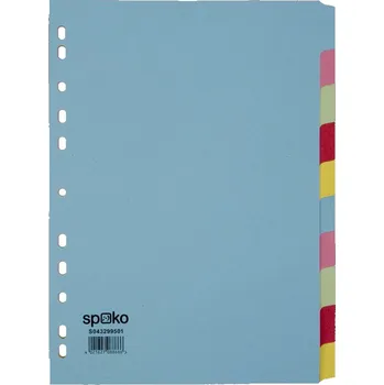 Barevný papír DOPRODEJ - Rozdružovač, rozlišovač A4, barevný, papír, 2x5 listů