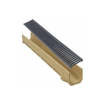 Odvodňovací žlab litinová mříž - rošt SELF B125 AKCE 1m