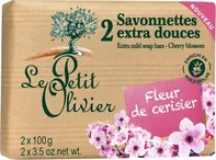 Le Petit Olivier Extra jemné mýdlo Třešňový květ 2 x 100 g 
