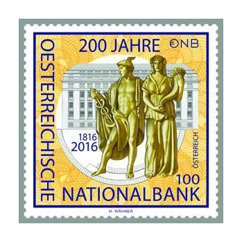 Poštovní známka Österreich post (2016) MiNr. 3243 ** - Rakousko - 200 let Rakouské národní banky