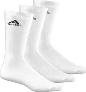 Pánské ponožky Ponožky Adidas Performance Crew T White 3 páry