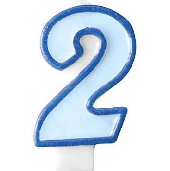 Dortová svíčka Svíčka na dort č. 2, modrá