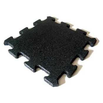 Dlažba Protipádová pryžová dlažba Puzzle A, SBR, černá