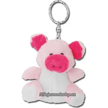 Pokladnička Přívěsek na klíče ve tvaru růžového prasátka