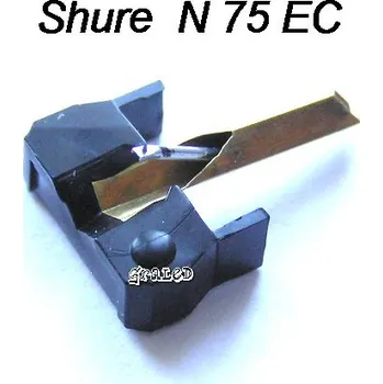 Příslušenství pro gramofon Gramo hrot N 75 EC Shure Black Diamond