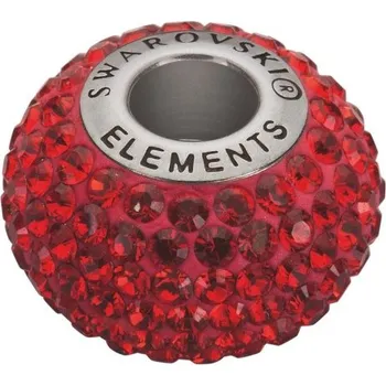 Náramek Přívěsek Pavé BeCharmed Siam (Korálek na stříbrný náramek)