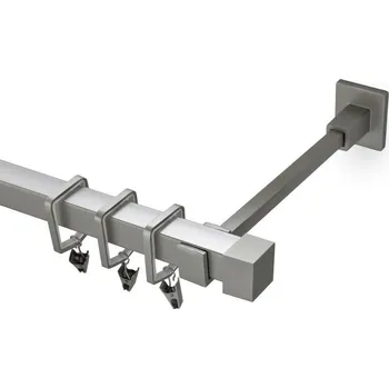 Garnýž Garnýž kovová 200 cm jednořadá 20x20 klasik matná stříbrná