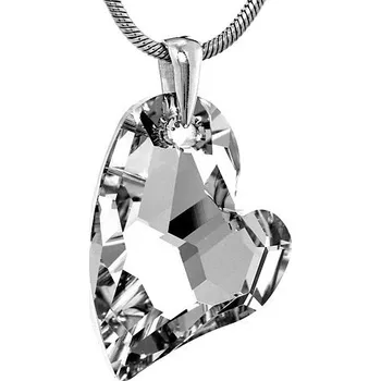 Šperk Stříbrný přívěsek Argent Heart 27mm se Swarovski Elements - LSW170P